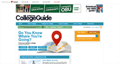 Desktop Screenshot of christiancollegeguide.net